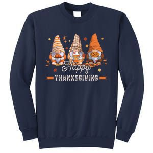 Autumn Gnomes With Harvest Happy Thanksgiving Sweatshirt