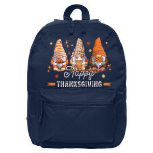 Autumn Gnomes With Harvest Happy Thanksgiving 16 in Basic Backpack