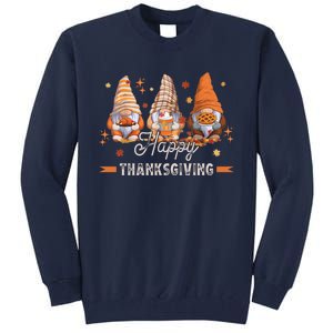 Autumn Gnomes With Harvest Happy Thanksgiving Tall Sweatshirt