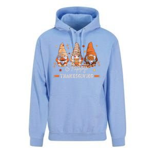 Autumn Gnomes With Harvest Happy Thanksgiving Unisex Surf Hoodie