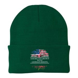 American Grown With German Roots Knit Cap Winter Beanie