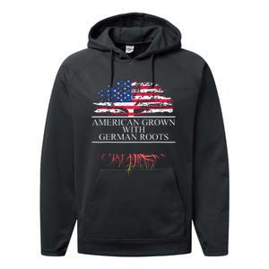 American Grown With German Roots Performance Fleece Hoodie