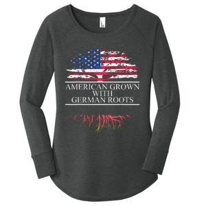 American Grown With German Roots Women's Perfect Tri Tunic Long Sleeve Shirt