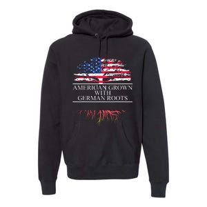 American Grown With German Roots Premium Hoodie