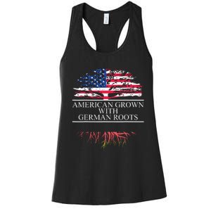 American Grown With German Roots Women's Racerback Tank