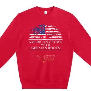 American Grown With German Roots Premium Crewneck Sweatshirt