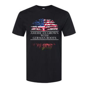 American Grown With German Roots Softstyle CVC T-Shirt