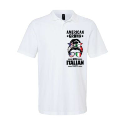 American Grown With Italian Roots Italian Softstyle Adult Sport Polo