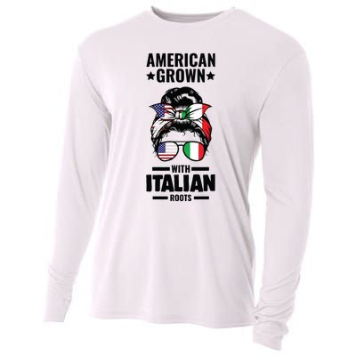 American Grown With Italian Roots Italian Cooling Performance Long Sleeve Crew