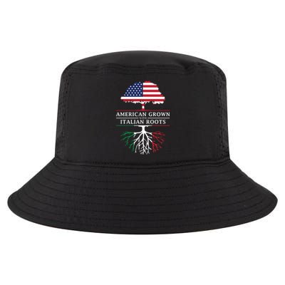 American Grown With Italian Roots Italy Cool Comfort Performance Bucket Hat