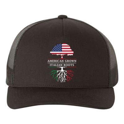 American Grown With Italian Roots Italy Yupoong Adult 5-Panel Trucker Hat