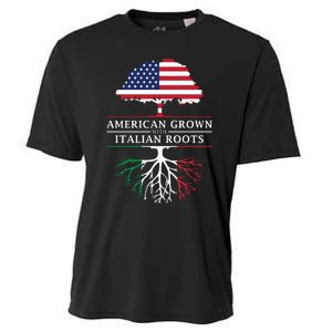 American Grown With Italian Roots Italy Cooling Performance Crew T-Shirt