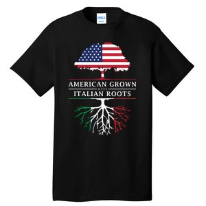 American Grown With Italian Roots Italy Tall T-Shirt