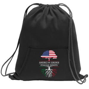 American Grown With Italian Roots Italy Sweatshirt Cinch Pack Bag