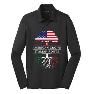 American Grown With Italian Roots Italy Silk Touch Performance Long Sleeve Polo