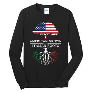 American Grown With Italian Roots Italy Tall Long Sleeve T-Shirt