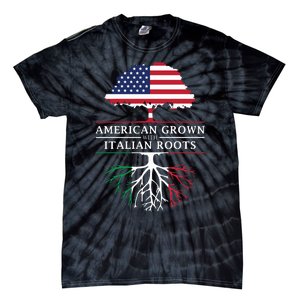 American Grown With Italian Roots Italy Tie-Dye T-Shirt