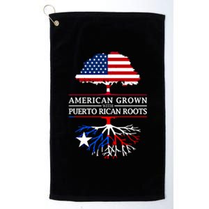 American Grown With Puerto Rican Roots Gift Puerto Rico Gift Platinum Collection Golf Towel