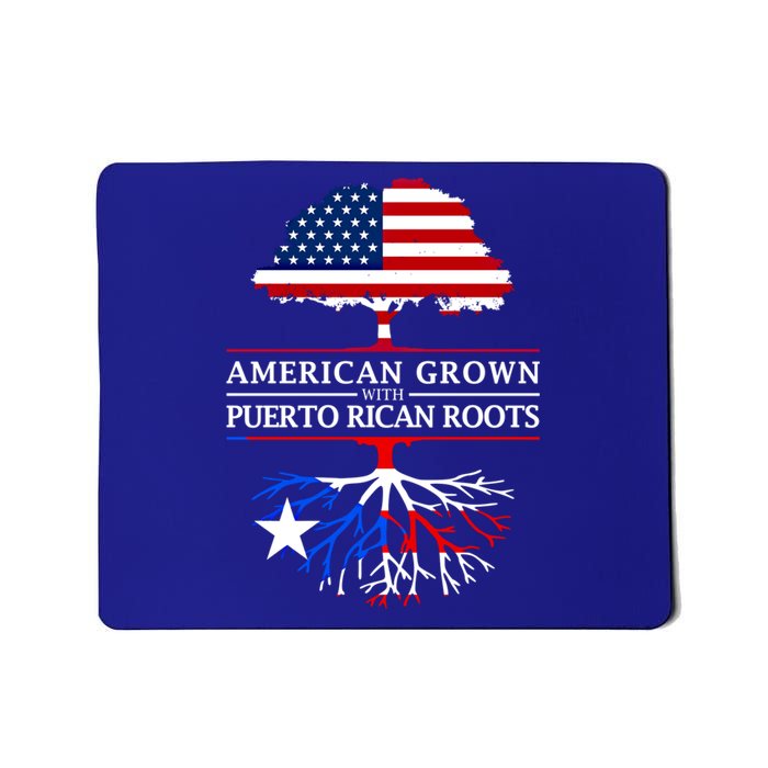 American Grown With Puerto Rican Roots Gift Puerto Rico Gift Mousepad