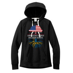 American Grown With Swedish Roots Gift Sweden Gift Women's Fleece Hoodie