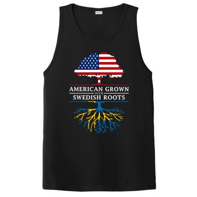 American Grown With Swedish Roots Gift Sweden Gift PosiCharge Competitor Tank