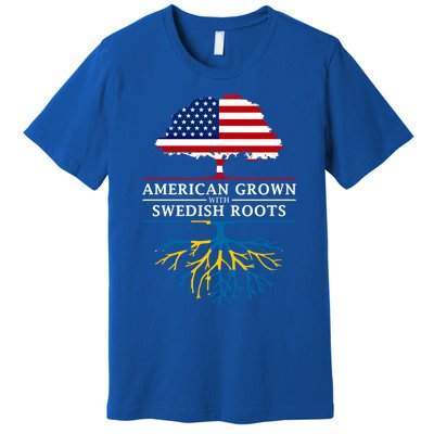 American Grown With Swedish Roots Gift Sweden Gift Premium T-Shirt