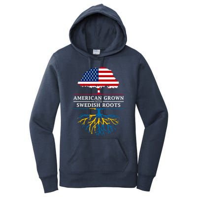 American Grown With Swedish Roots Gift Sweden Gift Women's Pullover Hoodie