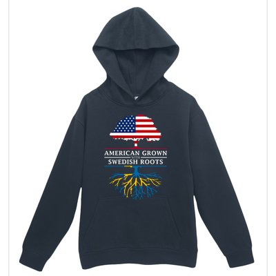 American Grown With Swedish Roots Gift Sweden Gift Urban Pullover Hoodie