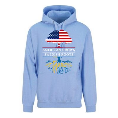 American Grown With Swedish Roots Gift Sweden Gift Unisex Surf Hoodie