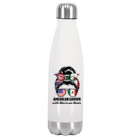 American Grown With Mexican Roots Mexican Stainless Steel Insulated Water Bottle