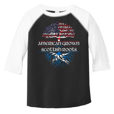 American Grown With Scottish Roots Scotland Pride Heritage Toddler Fine Jersey T-Shirt