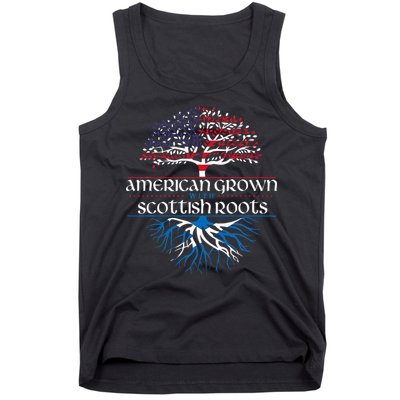 American Grown With Scottish Roots Scotland Pride Heritage Tank Top