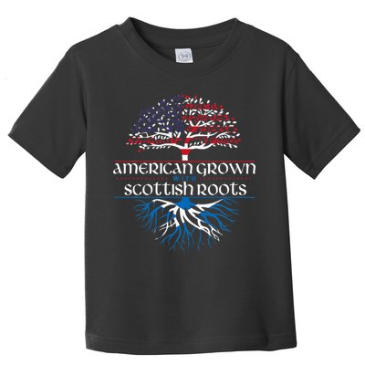 American Grown With Scottish Roots Scotland Pride Heritage Toddler T-Shirt