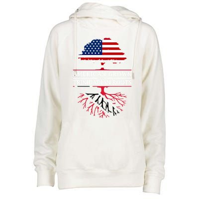 American Grown With Trinidadian Roots Gift Trinidad And Tobago Cute Gift Womens Funnel Neck Pullover Hood