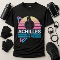 Achilles Greek Warrior Ancient Greek Mythology Retro Cooling Performance Crew T-Shirt