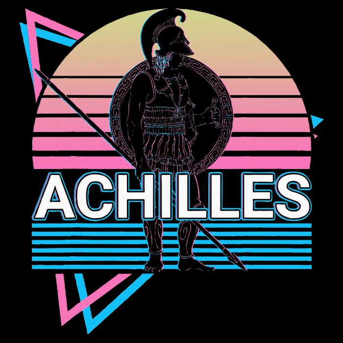 Achilles Greek Warrior Ancient Greek Mythology Retro Cooling Performance Crew T-Shirt