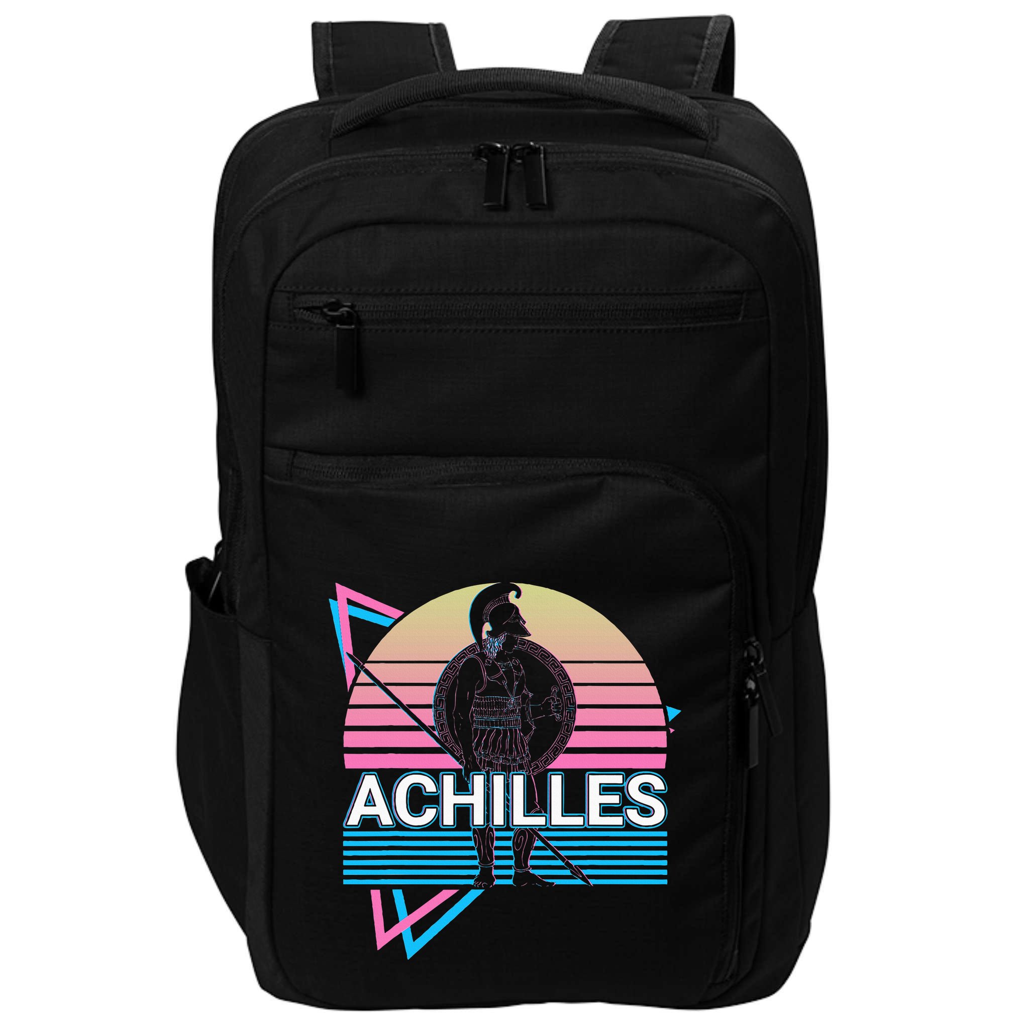 Achilles Greek Warrior Ancient Greek Mythology Retro Impact Tech Backpack