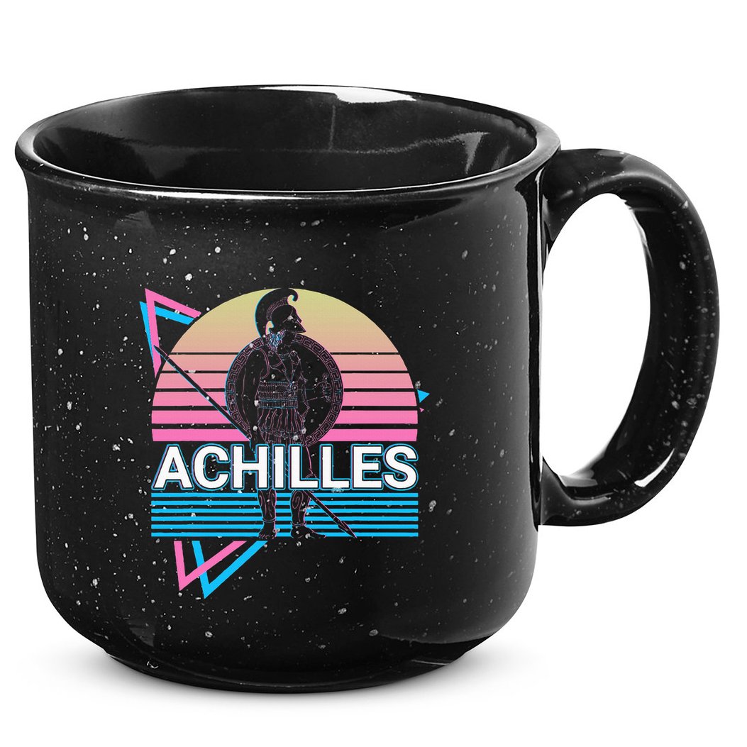 Achilles Greek Warrior Ancient Greek Mythology Retro 15oz Campfire Ceramic Mug