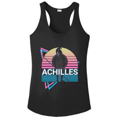 Achilles Greek Warrior Ancient Greek Mythology Retro Ladies PosiCharge Competitor Racerback Tank
