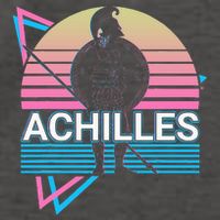 Achilles Greek Warrior Ancient Greek Mythology Retro Vector Backpack