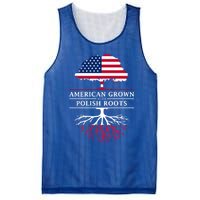 American Grown With Polish Roots Gift Poland Gift Mesh Reversible Basketball Jersey Tank