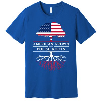 American Grown With Polish Roots Gift Poland Gift Premium T-Shirt