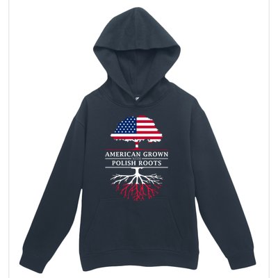 American Grown With Polish Roots Gift Poland Gift Urban Pullover Hoodie