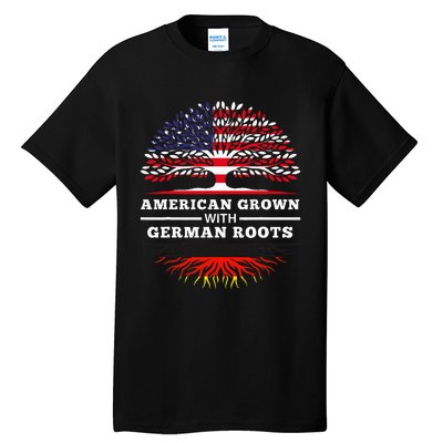 American Grown With German Roots Family Heritage Germany Tall T-Shirt