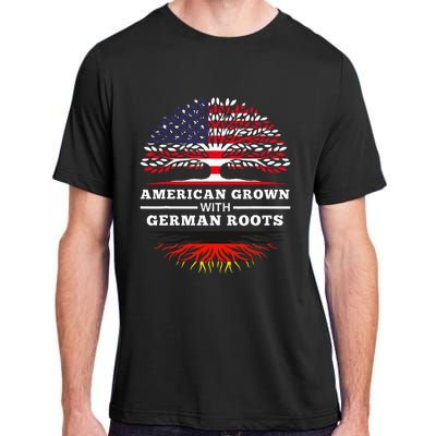 American Grown With German Roots Family Heritage Germany Adult ChromaSoft Performance T-Shirt