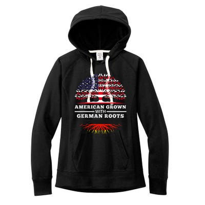 American Grown With German Roots Family Heritage Germany Women's Fleece Hoodie