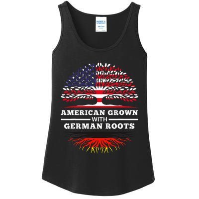 American Grown With German Roots Family Heritage Germany Ladies Essential Tank