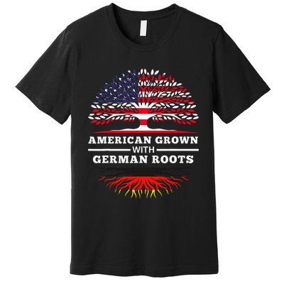 American Grown With German Roots Family Heritage Germany Premium T-Shirt