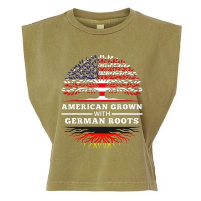 American Grown With German Roots Family Heritage Germany Garment-Dyed Women's Muscle Tee