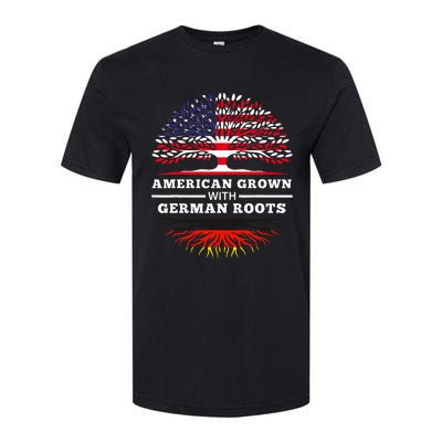 American Grown With German Roots Family Heritage Germany Softstyle CVC T-Shirt